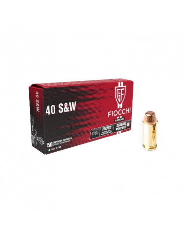 FIOCCHI CARTUCCE CAL. 40 S&W FMJ TC 170grs *Conf. da 50pz*