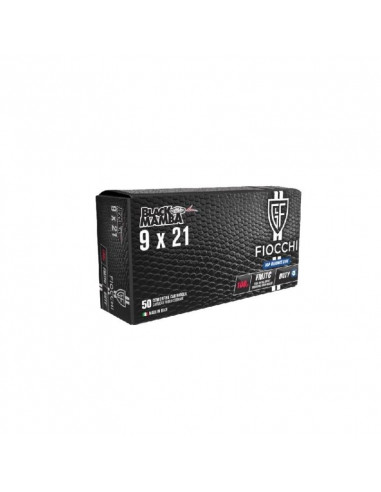 FIOCCHI CARTUCCE CAL. 9x21 FMJ BLACK MAMBA 100grs *Conf. da 50pz*
