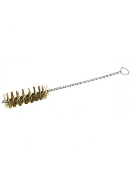 SCOVOLO IN BRONZO CALIBRO 9MM 38 357M X PISTOLA CON MANICO E ANELLO