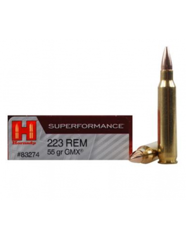 Hornady Superformance 223 Remington Ammo 55 Grain Copper Solid CX 832744