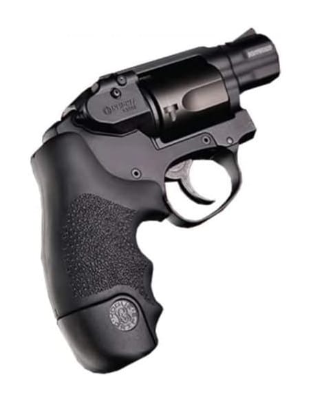 Hogue S&W J Frame Round Butt Centennial Bodyguard Rubber Grip Black 60020