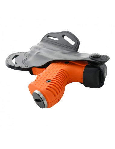 Fondina per JPX6 colore nero in cuoio per destri In cuoio nero, per JPX6 Compact e LE-Laser