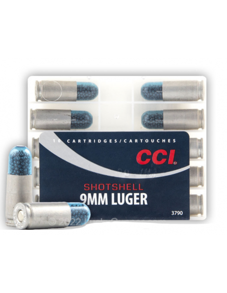 Colpi Munizioni a pallini 9 luger cci 3790 CCI Shotshell Ammunition (9MM, 53GR) libera vendita 780027