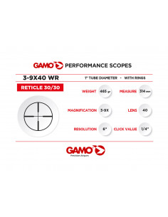 Ottica GAMO SCOPE 3-9X40WR 2