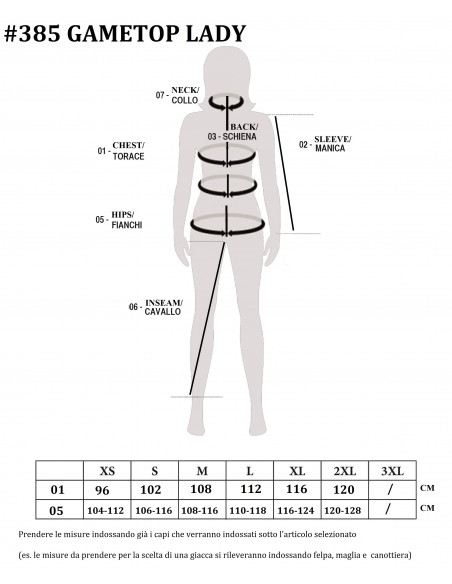 KONUS ABBIGLIAMENTO DONNA/GILETS GAMETOP LADY Codice: 00385 Gilet femminile per la caccia al cinghiale in battuta