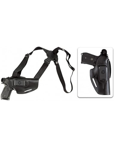 Fondina ascellare multiuso in pelle Vega Holster codice OA110N Fondina Vega cuoio ascellare OA110 per beretta 92 98 serie OA1