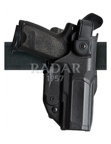 FONDINA MANCINA  RADAR 1957 PER PISTOLA BERETTA APX A1 5 LIVELLI DI SICUREZZA CON PASSANTE