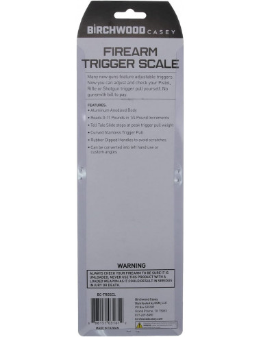 Birchwood Casey Gun Trigger Scale Durable Versatile Compact Accurate 0-11 Lbs Tool BILANCINA PER GRILLETTO Birchwood  BC-TRGSCL