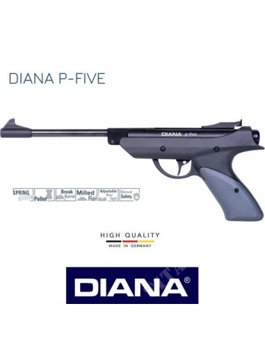 PISTOLA P-FIVE CAL 4,5MM DIANA (14208) PISTOLE A MOLLA CAL 4.5mm arma libera vendita