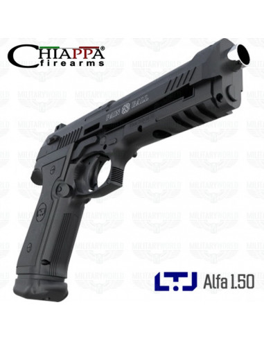 CHIAPPA Pistola ALFA LTL 1.50 CO2 cal.50mm arma libera vendita per difesa personale colpi in gomma