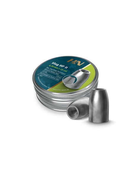 Pallini piombini H&N Diabolo Slug HP II 6.35mm  32 gr 40J (120pz)