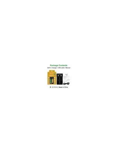 Vapcell Q2S-C caricabatterie Smart 2 Slot 1A indicatore LED per 21700 18650 18350 14500 caricabatteria Thermtec Vidar 335L