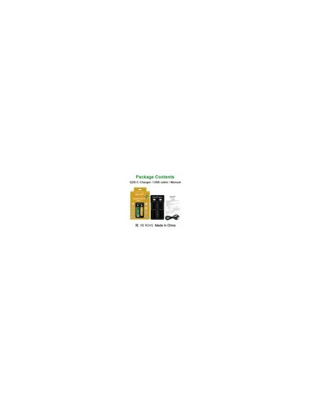 Vapcell Q2S-C caricabatterie Smart 2 Slot 1A indicatore LED per 21700 18650 18350 14500 caricabatteria Thermtec Vidar 335L