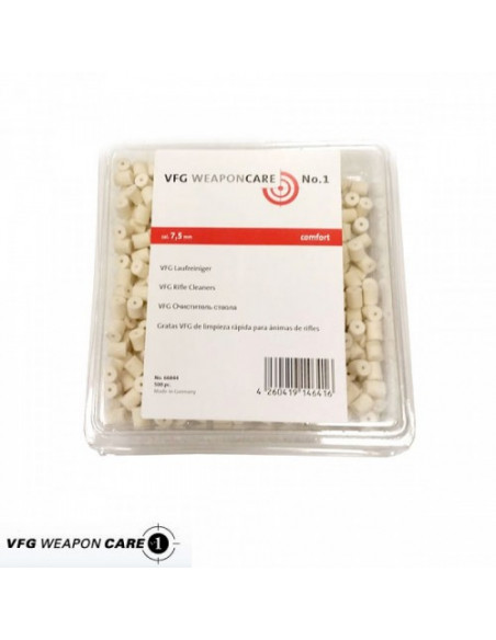 fELTRINI PER CARABINE INTERCAMBIABILI VFG FELTRINI Cal.7,5mm Conf. da 500 feltrini Cod.331958