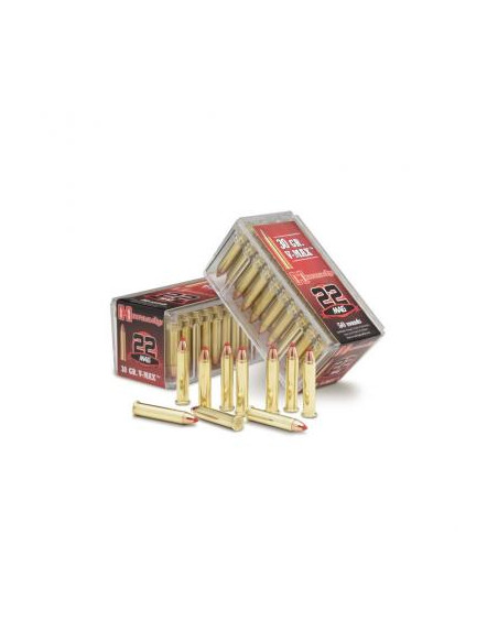 Cartucce colpi calibro 22 magnum 30 grani 50 pezzi Hornady v-max