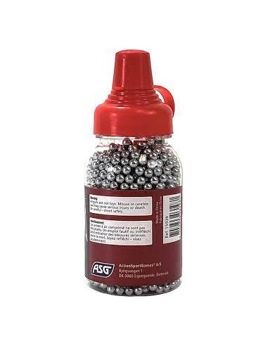 ASG 15936 Palline in acciaio, calibro 4.5 mm, 1500 pezzi per pistole co2 libera vendita