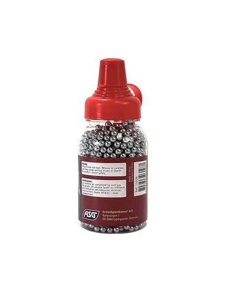 ASG 15936 Palline in acciaio, calibro 4.5 mm, 1500 pezzi per pistole co2 libera vendita