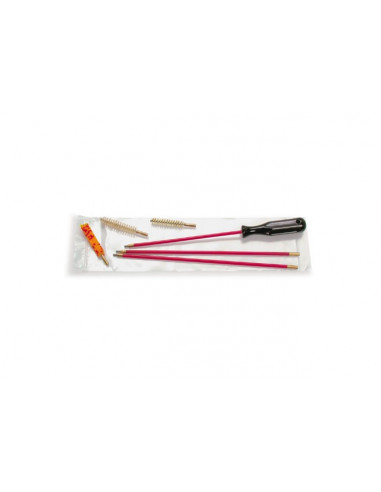 Kit pulizia per carabine Armeria Lugli con bacchetta in acciaio calibro 4,5