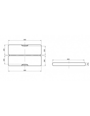 Valigi in plastica rigida con separazioni interne, per fucile sovrapposto, doppietta cannaa cm 78. Serrature Push&Pull.
