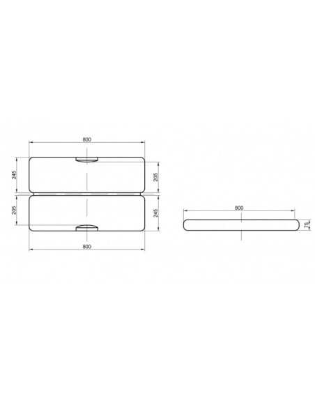 Valigi in plastica rigida con separazioni interne, per fucile sovrapposto, doppietta cannaa cm 78. Serrature Push&Pull.