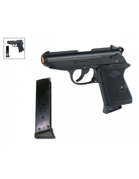 Pistola SCACCIACANI, A Salve, Bruni New Police Calibro 9 pak Nera BR-2001 rp000463