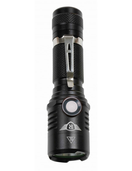 Torcia Radar in lega di alluminuo 1200 lumen/500 mt ricaricabile con presa usb.