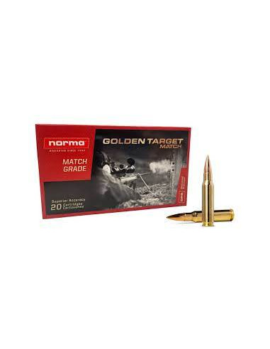 Cartucce Munizioni per carabina Colpi Norma golden target match calibro 308 168 grani 10,9g