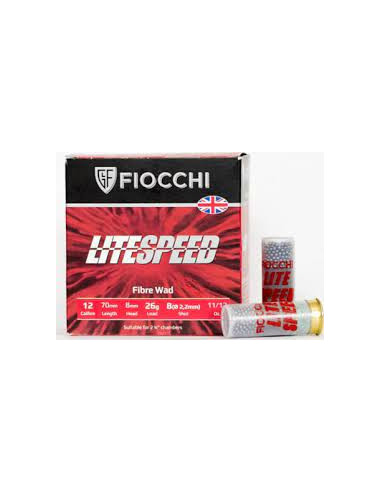 FIOCCHI CARTUCCIA CALIBRO 12 LITE SPEED UK 26 GRAMMI  PIOMBO8