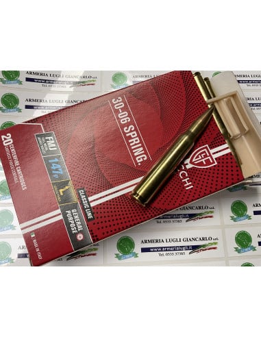 Fiocchi cartucce munizioni per canna rigata calibro 30-06 147 grani fmj pacchi 20 colpi