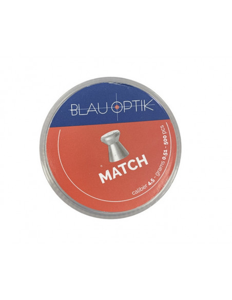 PALLINI ARIA COMPRESSA – BLAU OPTIK – MATCH cal. 4,5 | 0,51gr | 500 pz