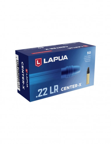 LAPUA MUNIZIONI CENTER X CALIBRO 22 LR 40 GRS (CONF.50 PZ)