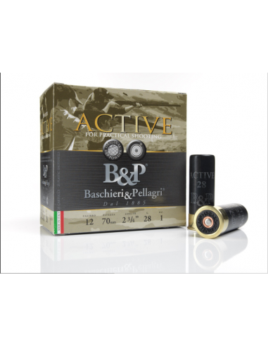 Cartucce calibro 12Baschieri & Pellagri la gamma Active for Practical Shooting 32  grammi