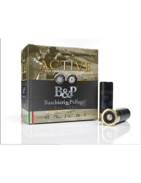 Cartucce calibro 12Baschieri & Pellagri la gamma Active for Practical Shooting 32  grammi