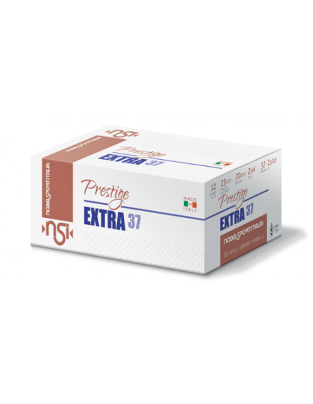 CARTUCCE NSI NOBEL SPORT ITALIA – PRESTIGE EXTRA 37 PIOMBO N°3 – calibro 12
