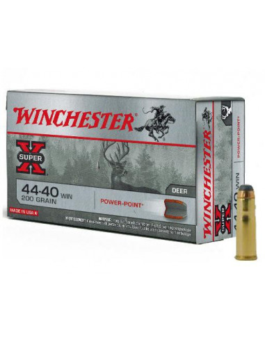 CARTUCCE MUNIZIONI WINCHESTER munizioni cal.44-40 Win POWER POINT 200gr  CX4440