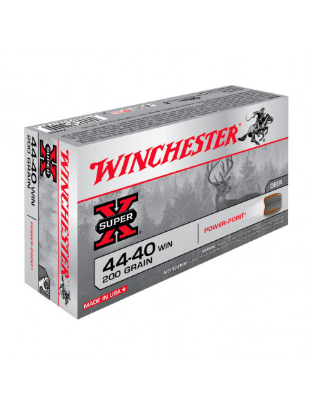CARTUCCE MUNIZIONI WINCHESTER munizioni cal.44-40 Win POWER POINT 200gr  CX4440