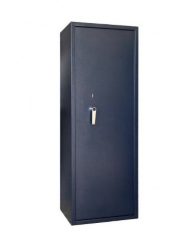 Cassaforte VIRO Armadio Porta Fucili 10/12 posti con tesoretto. Chiusura a chiave con doppia mandata BLU Cod.4493T