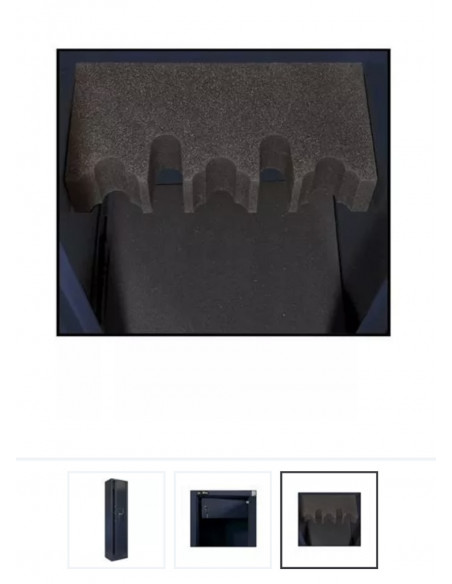 Cassaforte VIRO Armadio Porta Fucili 10/12 posti con tesoretto. Chiusura a chiave con doppia mandata BLU Cod.4493T