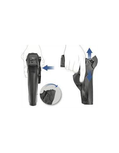Fondina in polimero professionale con doppia sicura Vega Holster polimero CC x 92 98 FS DCA800/ SX MANCINA