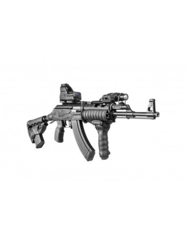 FAB DEF CALCIO COLLASSABILE NERO CON PORTACARICATORE PER AK + CARICATORE INCLUSO (GKMAGB)  FAB LTD