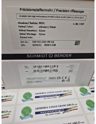 Ottica Schmidt & Bender 10-60x56 CM II High Performance LPI M1FL1/2 CMCW MT II MT C LT/DT II ZC LT