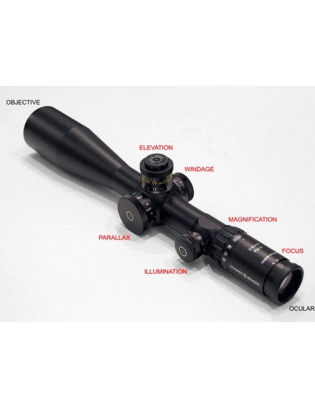 Ottica Schmidt & Bender 5-25x56 PM II LP P5FL 1 CM CW DT / ST  689-911-622-94-67