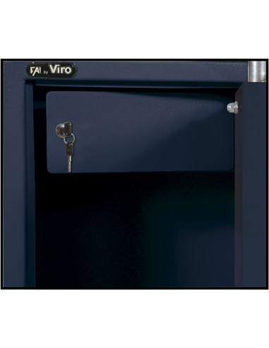 CASSAFORTE VIRO Armadio Porta Fucili 5/7 posti con tesoretto. Chiusura a chiave con doppia mandata COLORE BLU Cod.4492TL