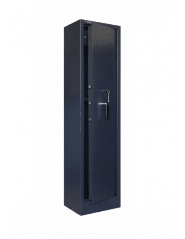 CASSAFORTE VIRO Armadio Porta Fucili 5/7 posti con tesoretto. Chiusura a chiave con doppia mandata COLORE BLU Cod.4492TL