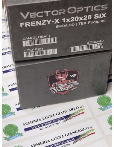 Punti rossi Vector Optics Red Dot Frenzy 1x20x28 SIX  6MOA RD TEK FOOTPRINT SCRD-40
