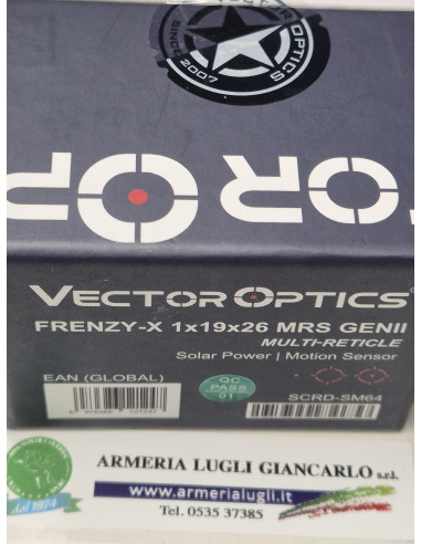 Vector Optics punto rosso red dot Frenzy-X 1x19x26 MRS GenII Solar Power Multi-Reticle Item No :SCRD-SM64