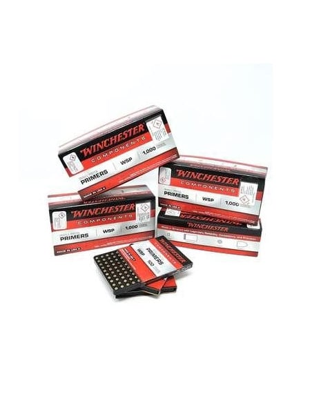 Offerta WINCHESTER INNESCHI – SMALL PISTOL PRIMERS REGULAR WSP 5000 5 confezioni inneschi ricarica pistola Winchester