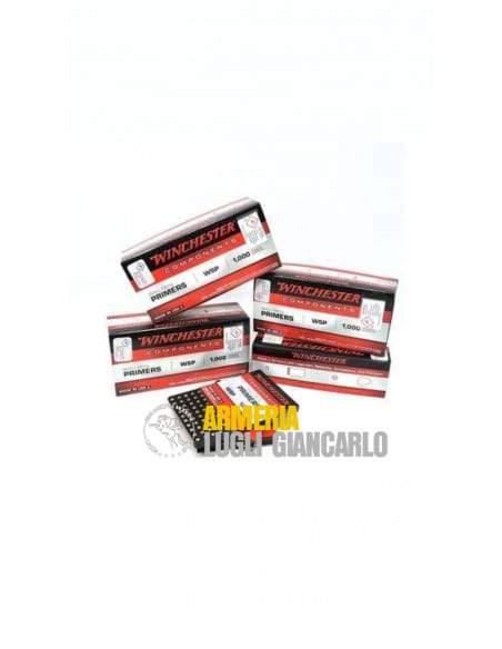 WINCHESTER – INNESCHI – SMALL PISTOL PRIMERS REGULAR WSP 1000 pezzi ricarica per armi corte