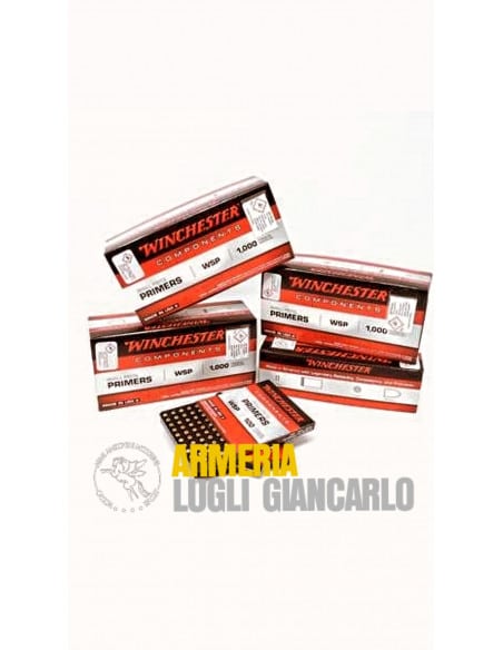WINCHESTER – INNESCHI – SMALL PISTOL PRIMERS REGULAR WSP 1000 pezzi ricarica per armi corte