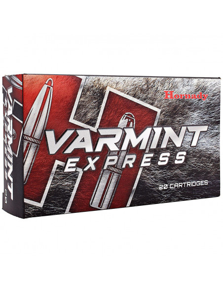 CARTUCCE MUNIZIONI HORNADY CARTUCCIA PALLA V-MAX CALIBRO 22-250 REM 55 GRANI V-MAX CODICE 8337